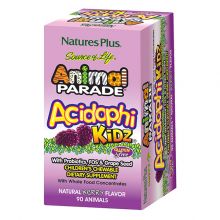 Natures Plus Animal Parade AcidophiKidz Berry Συμπλήρωμα Διατροφής για Παιδιά και Εφήβους με Προβιοτικά για την Υγεία του Πεπτικού συστήματος 90 μασώμενες ταμπλέτες