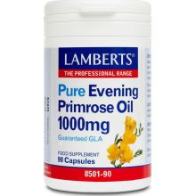Lamberts Pure Evening Primrose Oil 1000mg Guaranteed GLA 90 Caps