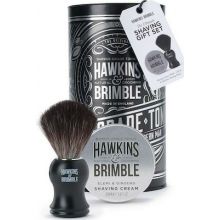 Hawkins & Brimble Shaving Gift Set Silver (Shave Brush/Shave Cream)